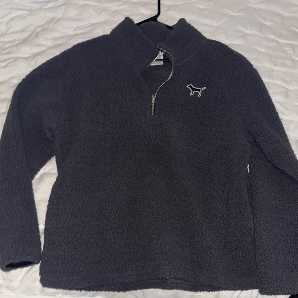 VS PINK Quarter-Zip sherpa Teddy Fleece Pullover